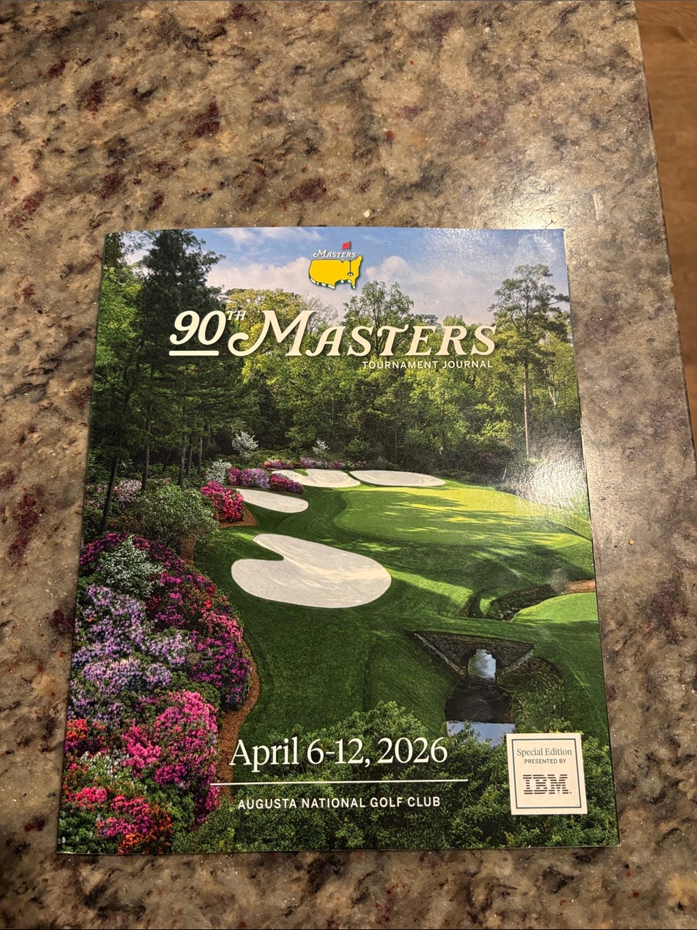 90th Masters Tournament Journal - Green Cover by Masters